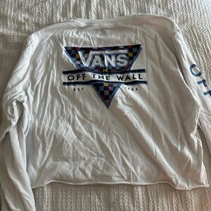 Vans White Long Sleeve with Colorful Graphic